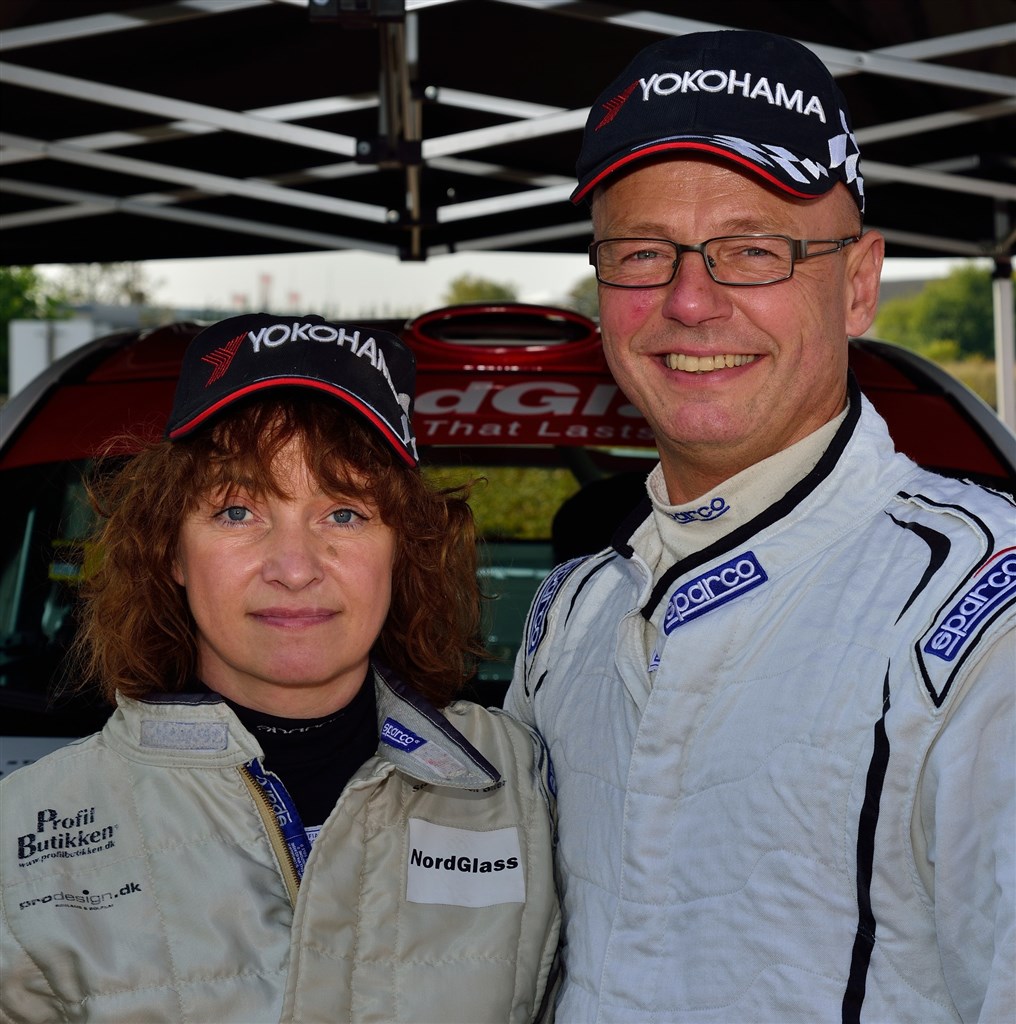 Tilfredse rallykørere: Steen Andersen og Iben Louring fik med tredjepladsen deres bedste resultat i år
(Foto: Michael Eisenberg)